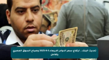 تحديث البنك.. ارتفاع سعر الدولار الأربعاء 3-9-2025 وصباح السوق المصري يتفاعل